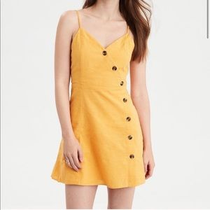 NWT American Eagle yellow dress, size medium